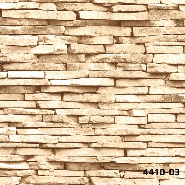 DECO STONE 3 BOYUTLU KAHVE İNCE TAŞ DUVAR KAĞIDI 16,5 m2 - 4410-03