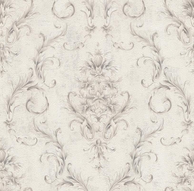 RETRO ESKİTME DAMASK DESENLİ DUVAR KAĞIDI 16,5 m2 - 5001-04