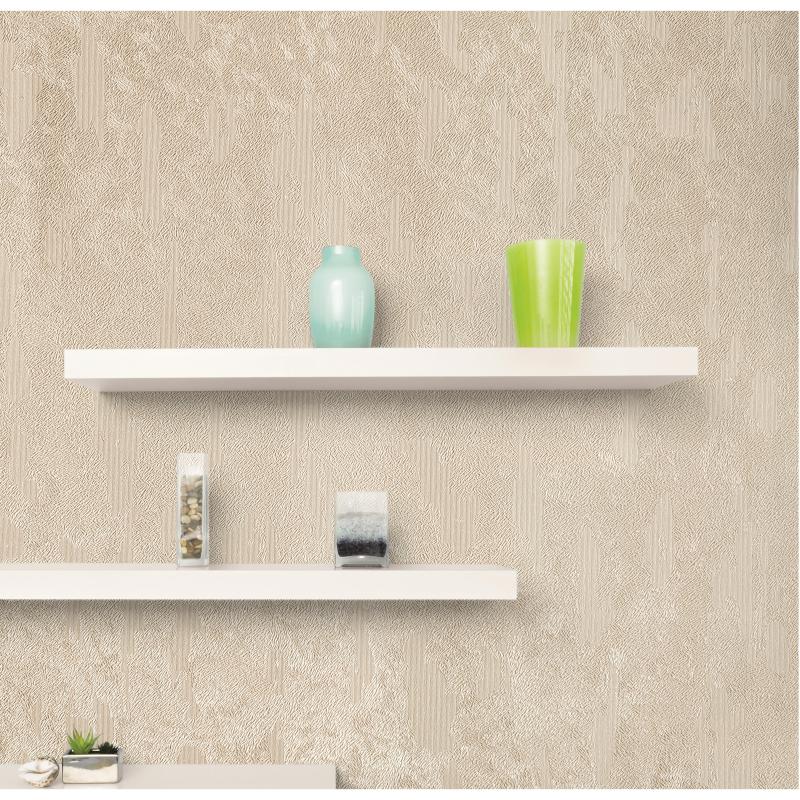 ARMANİ BEJ DÜZ DOKULU DUVAR KAĞIDI (16,5 m2) 3012-01