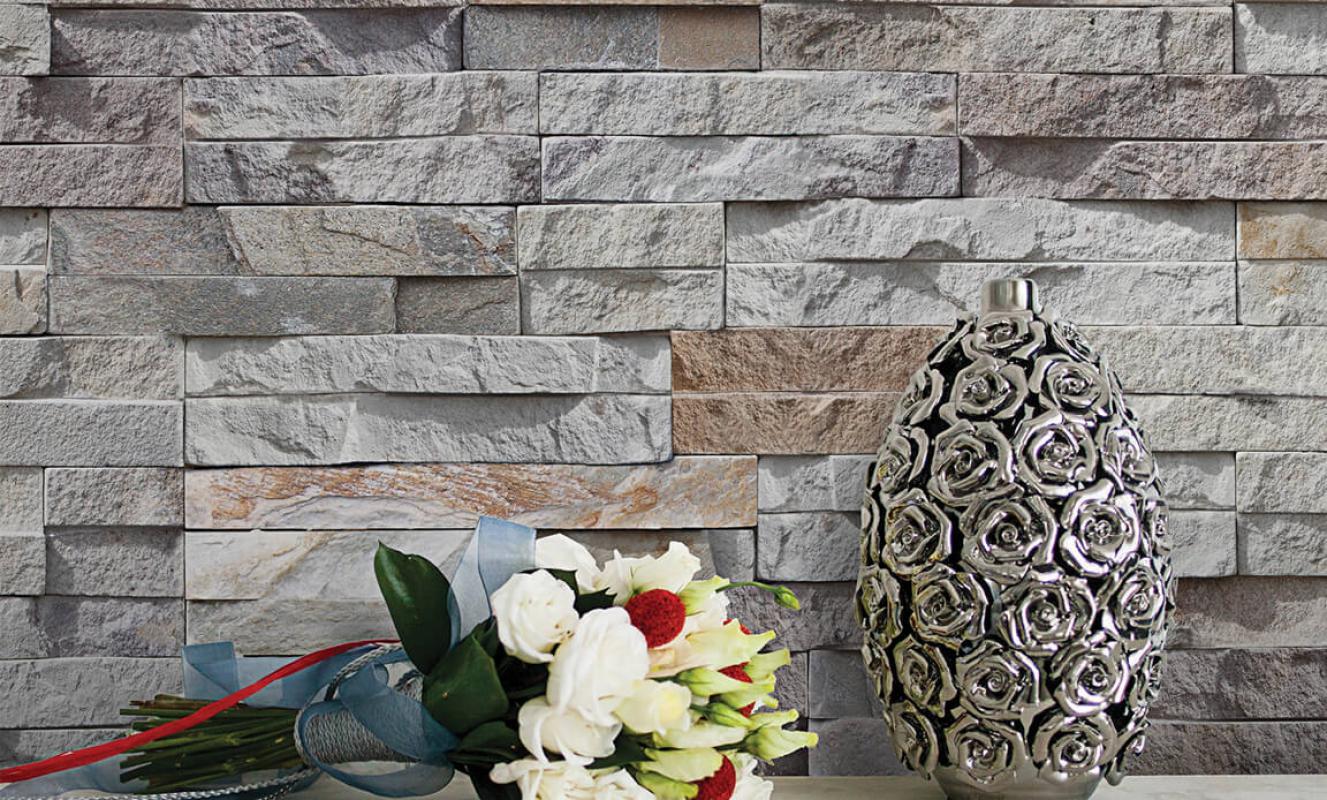 DECO STONE 3 BOYUTLU İNCE TAŞ DUVAR KAĞIDI 16,5 m2 - 9004-01