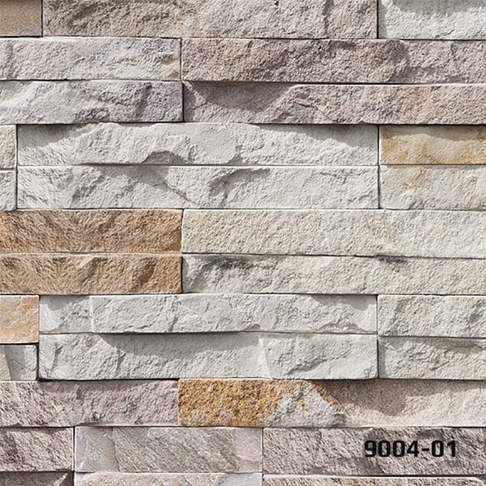 DECO STONE 3 BOYUTLU İNCE TAŞ DUVAR KAĞIDI 16,5 m2 - 9004-01