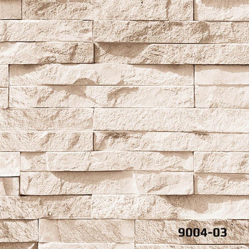 DECO STONE 3 BOYUTLU BEJ İNCE TAŞ DUVAR KAĞIDI 16,5 m2 - 9004-03