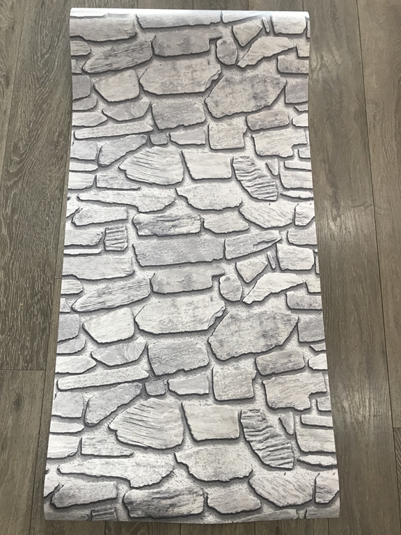 3D GRİ ÖRME TAŞ DESEN DUVAR KAĞIDI DuvarKagidiSec