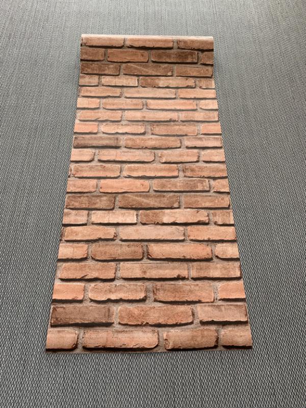 3 BOYUTLU ATEŞ TUĞLA DESEN DUVAR KAĞIDI