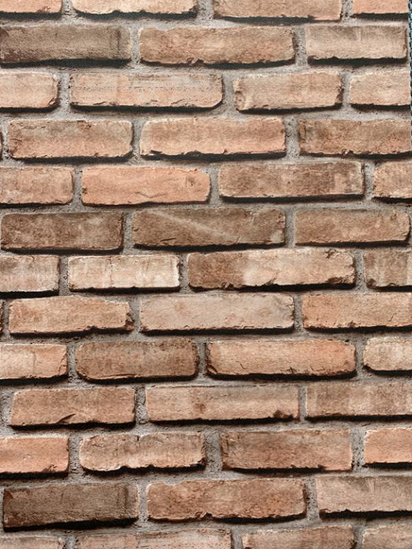 3 BOYUTLU ATEŞ TUĞLA DESEN DUVAR KAĞIDI