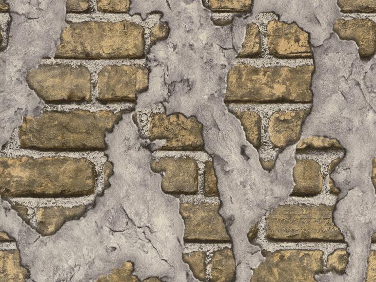 3D Single Eskitme Taş Desen Duvar Kağıdı (5 m2) 2012