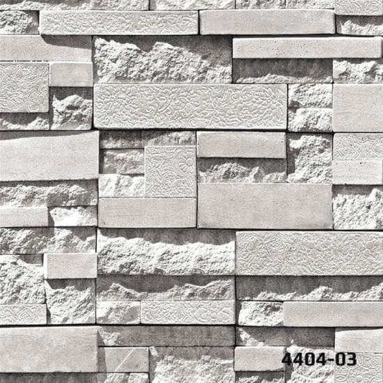 DECO STONE 3 BOYUTLU GRİ DOĞAL TAŞ DUVAR KAĞIDI 16,5 m2 - 4404-03