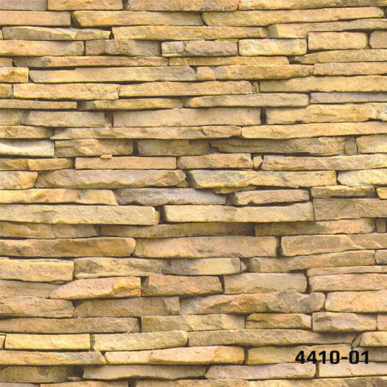 DECO STONE 3 BOYUTLU BEJ İNCE TAŞ DUVAR KAĞIDI 16,5 m2 - 4410-01