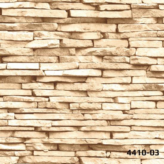 DECO STONE 3 BOYUTLU KAHVE İNCE TAŞ DUVAR KAĞIDI 16,5 m2 - 4410-03