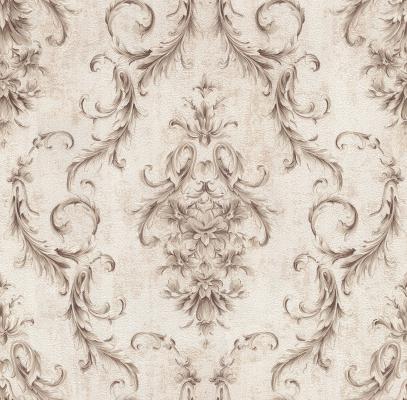 RETRO KAHVE ESKİTME DAMASK DUVAR KAĞIDI 16,5 m2 - 5001-03