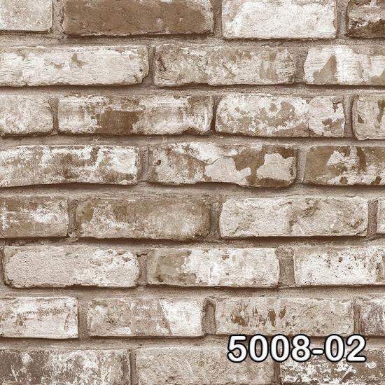 DECO STONE 3 BOYUTLU BEJ KREMİT TAŞ DUVAR KAĞIDI 16,5 m2 - 5008-02