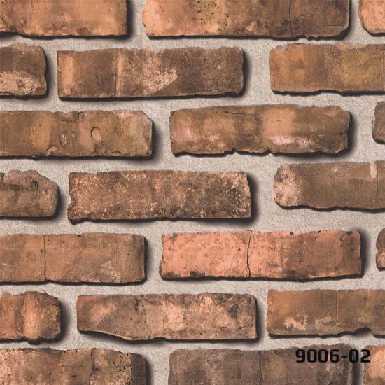 DECO STONE 3 BOYUTLU DOĞAL TUĞLA TAŞ DUVAR KAĞIDI 16,5 m2 - 9006-02